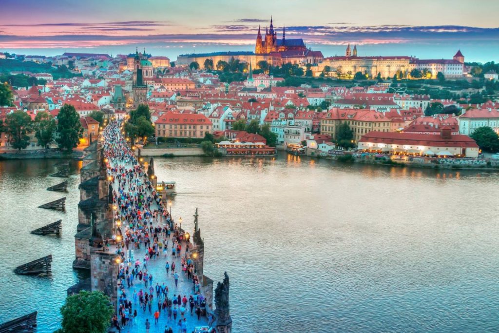 Prague in four days Prague views from Charles Bridge