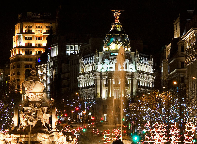 Navidad en Madrid. Plaza Cibeles